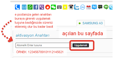 self spy anahtar girişi