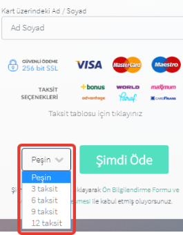 self spy kredi kartı ile satın alma